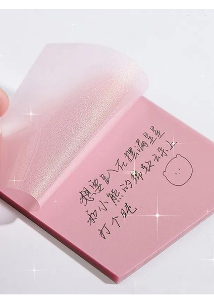 Şeffaf Renkli Yapışkan Post It Not Kağıdı Karenot