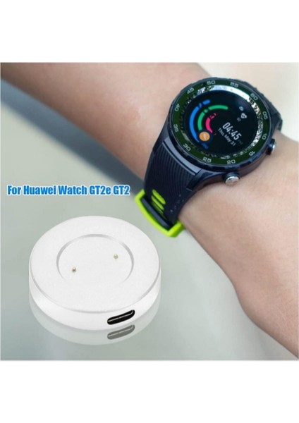 Huawei Honor Watch Magic , Magic 2 , Dream Akıllı Saat Manyetik USB Hızlı Şarj Kablosu Beyaz