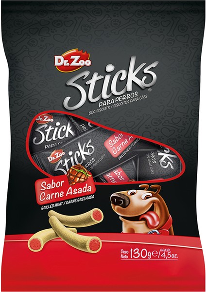 Dr.zoo Mini Sticks Izgara Etli Köpek Ödülü 130GR