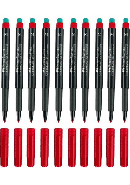 Multimark 1525 M Asetat Kalemi 1.0 mm Kırmızı 10 Adet