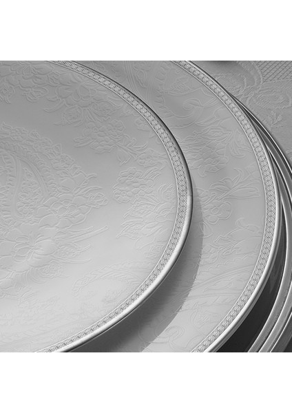 Paisley Platin 60 Parça 12 Kişilik Yemek Takımı