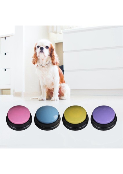 4 Adet Sound Utton Iletişim Köpeği Interaktif Oyuncak Kaydedici B Kayıt (Yurt Dışından)