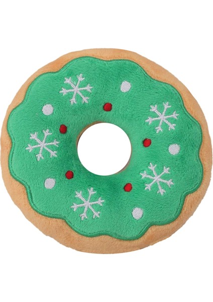 Sevi mli Köpek Gıcırtılı Oyuncak Gıcırtılı Oyun Doldurulmuş Hayvan Noel Kampı Yeşil Çörek (Yurt Dışından)
