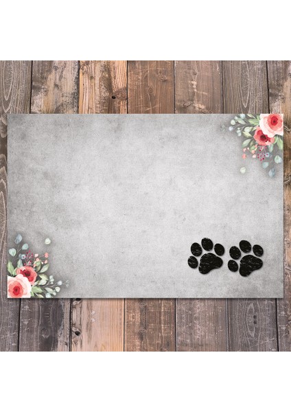 Vinil Kaymaz Tabanlı Keçe Baskılı Evcil Hayvan Pet Mama Paspası 30x45 fiyatları