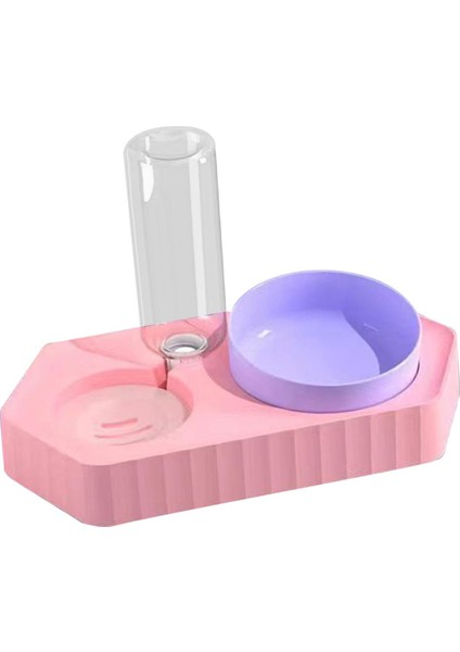 Nokta Kaseler Su Çeşmesi Su Şişesi Yemekler Kaymaz Evcil Hayvan Besleme Istasyonu Çift Pembe (Yurt Dışından) fırsatları