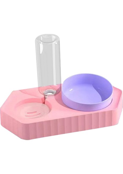 Nokta Kaseler Su Çeşmesi Su Şişesi Yemekler Kaymaz Evcil Hayvan Besleme Istasyonu Çift Pembe (Yurt Dışından) indirimleri
