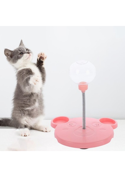 Köpek Kedi Yavaş Besleyici Oyuncak Etkileşimli Dispenser Kitten Kitty Iç Mekan Pembesi Yok Katnip Top (Yurt Dışından)