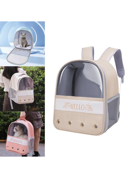 Pet Taşıyıcı Sırt Çantası Seyahat Çantası Köpek Kedi Dış Rabbits Hayvan Kafesi C-Khaki (Yurt Dışından) indirimleri