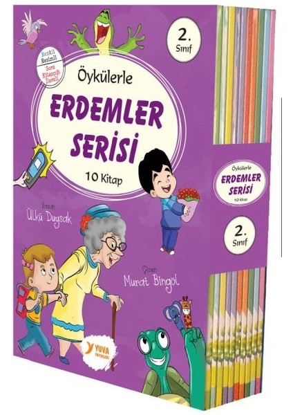 Yuva Yayınları Öykülerle Erdemler Serisi 2. Sınıf 10 Kitap