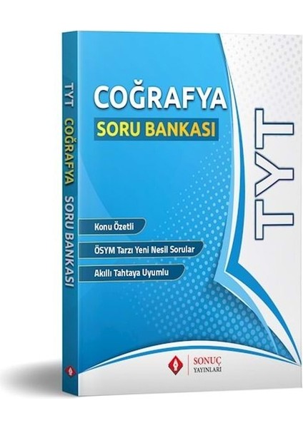 TYT Coğrafya Soru Bankası Kazanım Merkezli Soru Kitapıçğı (Yeni)