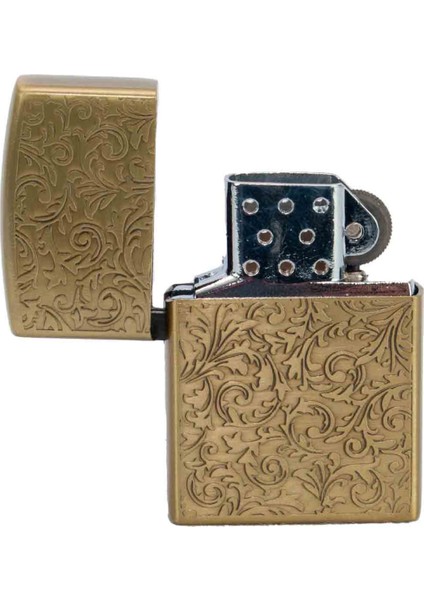 Çiçek Desenli Gazlı Metal Çakmak, Zippo Tasarımı Çakmak modelleri