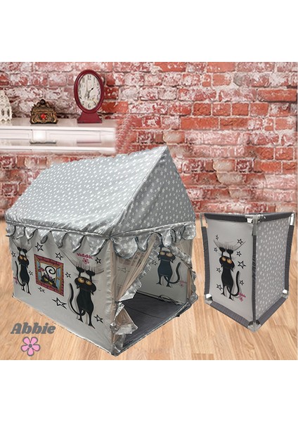 Rüya Siyah Kedi Oyun Çadırı Sepetli Set