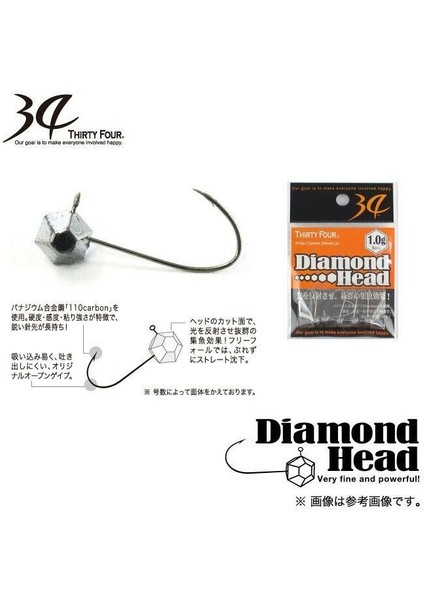 Thirty Four Diamond Jig Head Lrf Iğnesi 1.8 gr