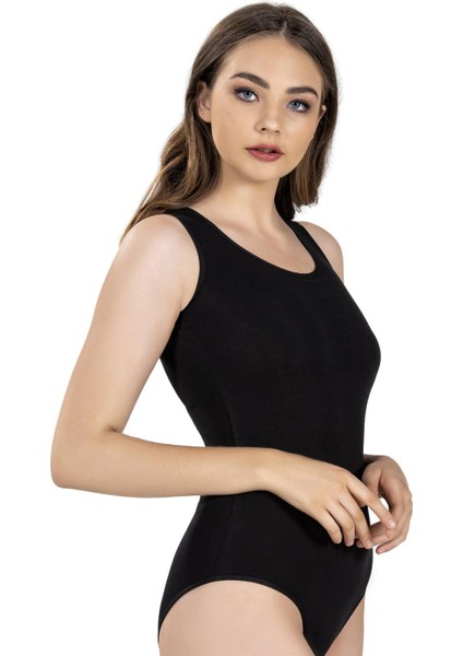 Kadın Geniş Askılı Kancalı Likralı Body 582 - 3 Adet