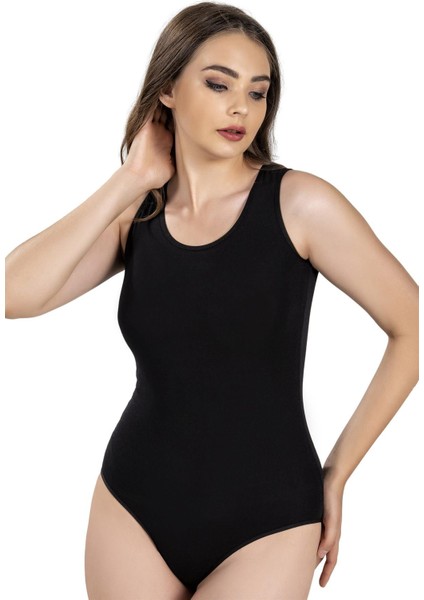 Kadın Geniş Askılı Kancalı Likralı Body 582 - 6 Adet