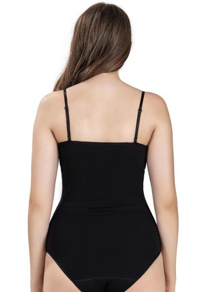 Kadın Ayarlanabilir Ip Askılı Kancalı Likralı Body 534 - 6 Adet