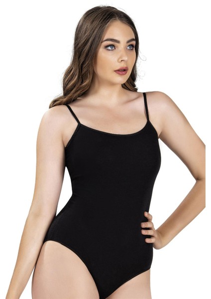 Kadın Ip Askılı Kancalı Likralı Body 502 - 12 Adet