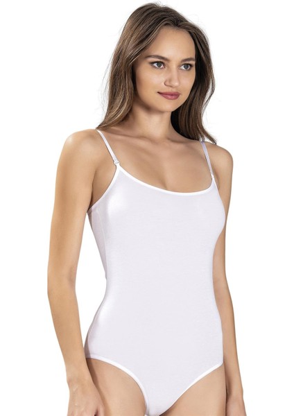 Kadın Ayarlanabilir Ip Askılı Kancalı Likralı Body 534 - 9 Adet