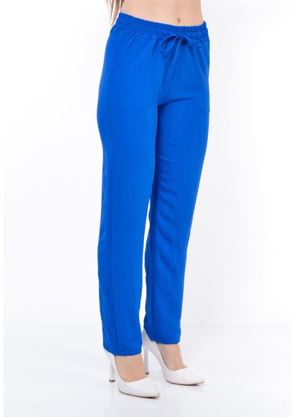 Kadın Beli Lastikli Aerobin Pantolon Saks