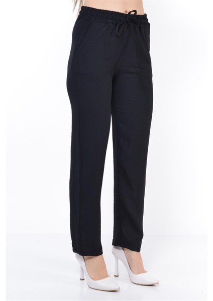 Kadın Beli Lastikli Aerobin Pantolon Siyah fiyatları