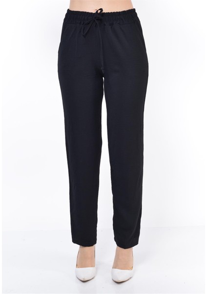 Kadın Beli Lastikli Aerobin Pantolon Siyah modelleri