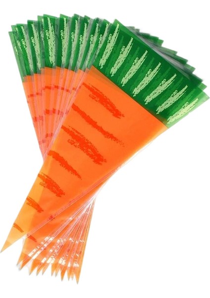 100 Adet Paskalya Havuç Koni Hediye Çantası Parti Malzemeleri Ambalaj Çantası Torba Çantası Için (Yurt Dışından)