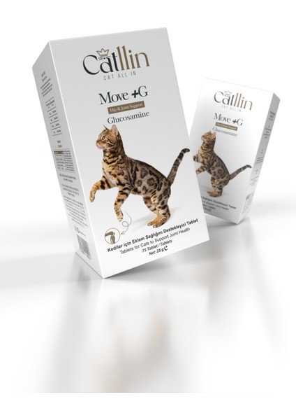 Move + G Glucosamine Tablet Kedi Için Eklem ve Kas Desteği