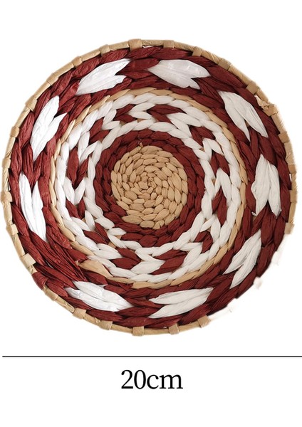 Dokuma Sepet Duvar Dekoru Açık Dekoratif Asılı Sepetler Sehpa Için Kırmızı 20 cm (Yurt Dışından) modelleri