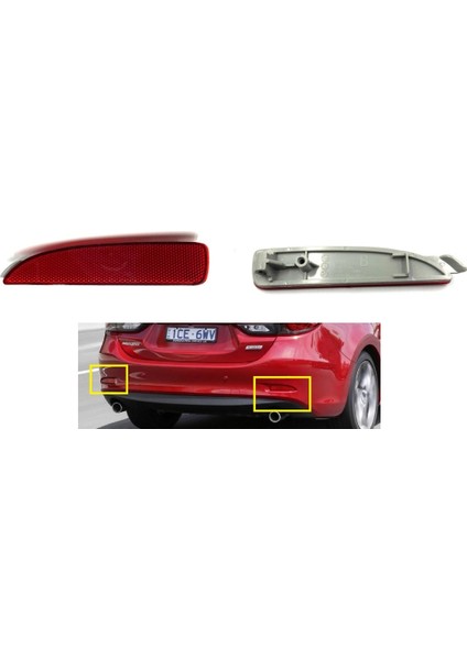 Tampon Reflektörü Mazda 6 2015-2017 Arka Sol