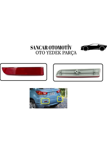 Tampon Reflektörü Asx 2010-2011 Arka Sol