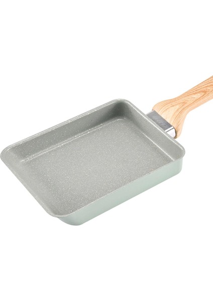 Omelet Pan Sopa Uzun Ahşap Tapı Tencere Pişirme Tavası Pişirme Aracı Yeşil Spatula (Yurt Dışından)