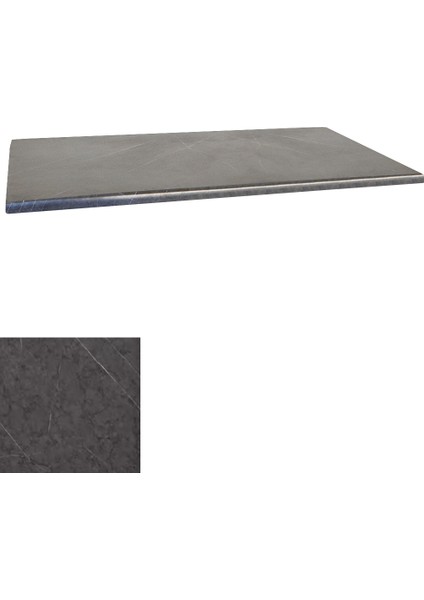 Werzalit Masa Tablası 80X140 - Grey Marble