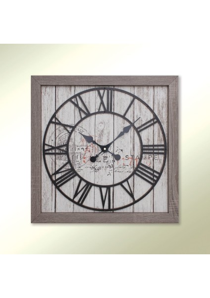 Ultima 2695EW Eskitme Kabartma Roma Rakam 55CM Duvar Saati Salon Tipi
