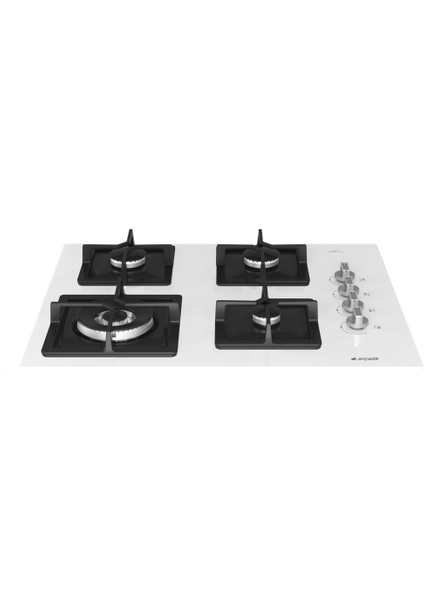 Ocd K 651 Dwb Fibona Serisi Gazlı Cam Tablalı Ocak Beyaz