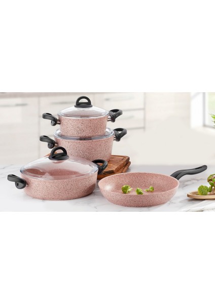 Casa Milano 7 Parça Pinky Tencere Seti