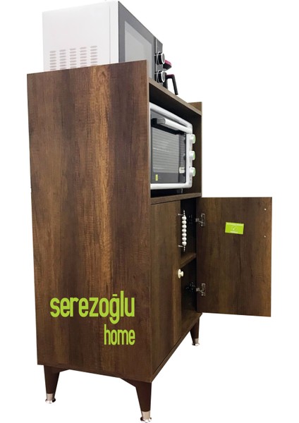 Hamarat Çok Amaçlı Fırın Dolabı, Erzak, Mutfak, Balkon, Banyo, Ofis-2 Bölmeli-Ceviz-75X120X45 modelleri