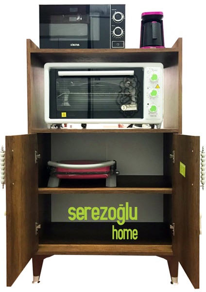 Hamarat Çok Amaçlı Fırın Dolabı, Erzak, Mutfak, Balkon, Banyo, Ofis-2 Bölmeli-Ceviz-75X120X45 fırsatları