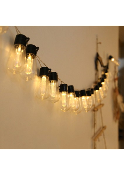 10 LED 4.5 M Gün Işığı Pilli Bahçe Dekor Aydınlatması Doğum Günü Düğün Yılbaşı Parti LED Dekoratif