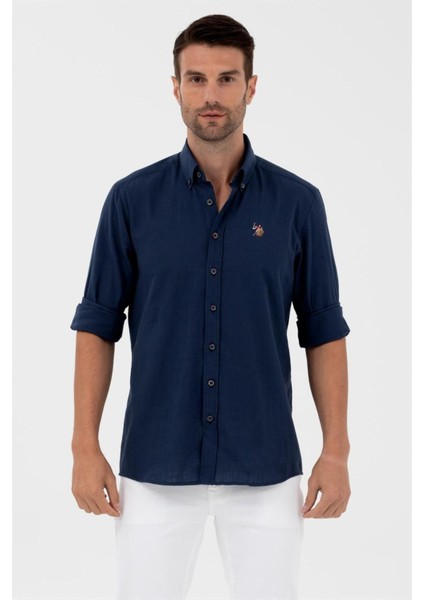 Connect U.S. Polo Assn. G081GL004-1570318 Erkek Dokuma Gömlek