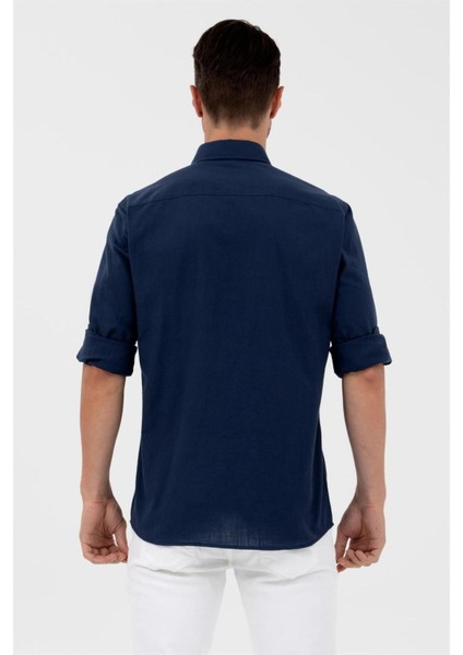 Connect U.S. Polo Assn. G081GL004-1570318 Erkek Dokuma Gömlek