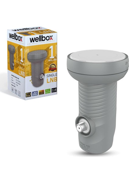 Lnb Tekli (Sıngle) 0.1db 3D 4K Wellbox WXL-201