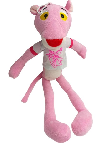 PopŞeker Peluş Pembe Panter Giysili Sevimli Pembe Panter Peluş 45CM.