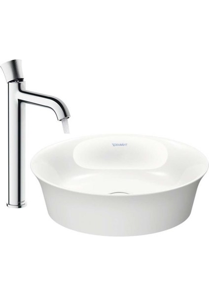 White Tulip Çanak Lavabo 43 cm + Lavabo Bataryası Xlarge