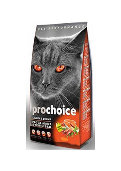 PRO33 Kısırlaştırılmış Somonlu Kedi Maması 2 kg - Farmapets