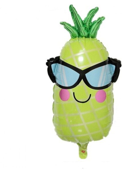 Gözlüklü Ananas Folyo Balon
