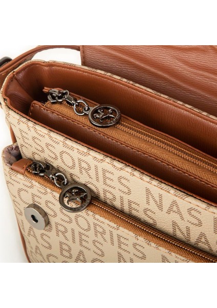 Nas BAG-1289 Yazılı Kadın Omuz Çantası Kol Çantası modelleri