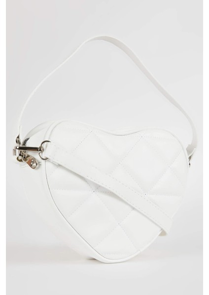 Kadın Kalp Görünümlü Suni Deri El Çantası A8693AXNS fiyatları