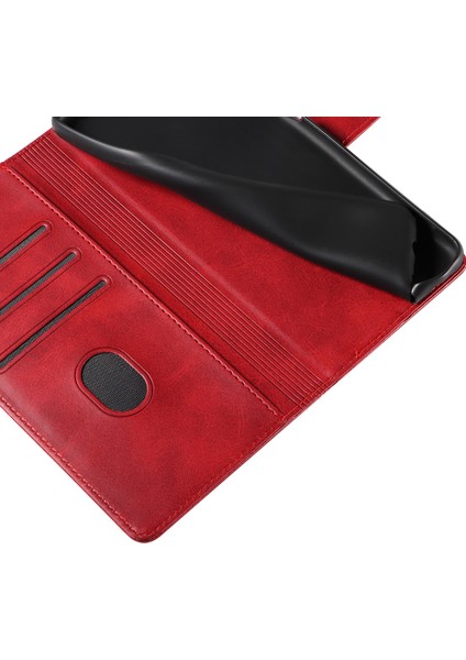 Samsung Galaxy S23 Plus Anti-Cratch Telefon Kapağı Stand Cüzdanı ile Kare Deri Cep Telefon Kılıfı (Yurt Dışından)