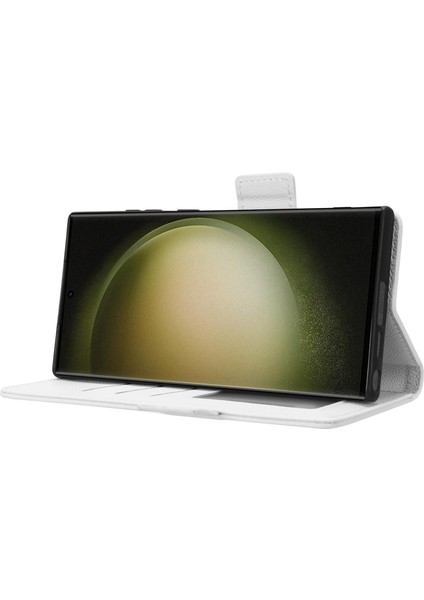 Samsung Galaxy S23 Ultra Cep Telefon Kılıfı Stand Litchi Doku Pu Deri Çift Manyetik Toka Kapağı Için (Yurt Dışından) indirimleri