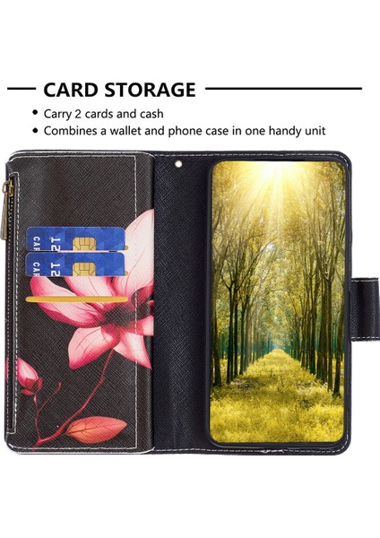Samsung Galaxy A34 5g Manyetik Flip Folio Cüzdan Kılıf Stili-03 Fermuar Pu Deri Stand Telefon Kapağı (Yurt Dışından) fırsatları